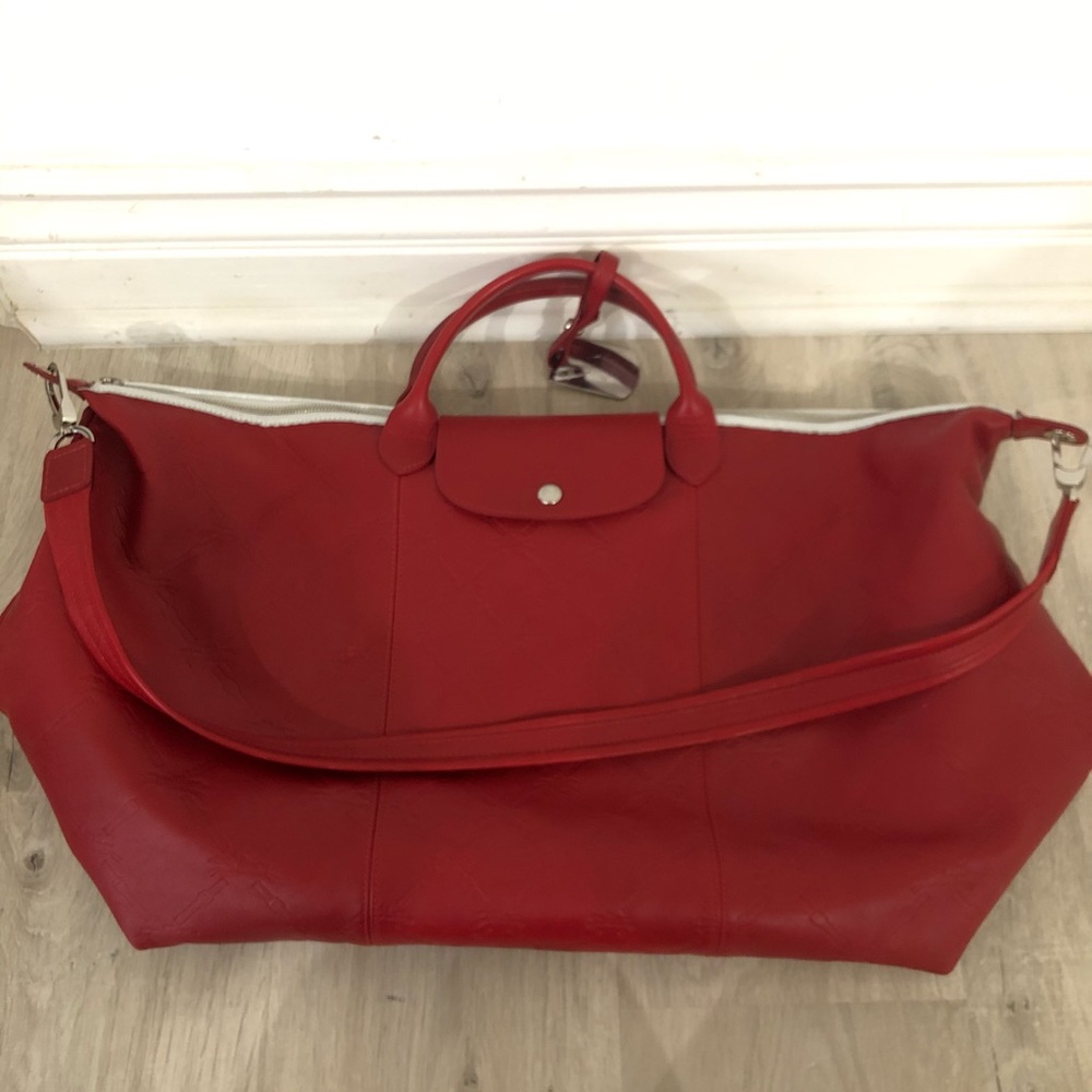Longchamp le Pliage cuir leather bag